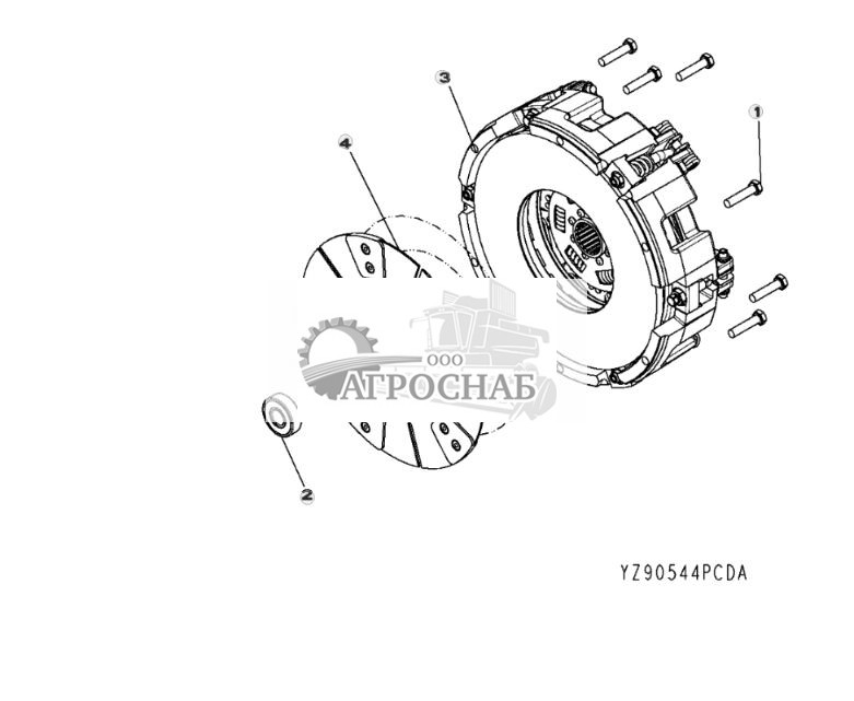 Узел муфтымаховика (YZ90544) MRTSSM1SB, MRTSSM1SB, MRTSCM5SB, MRTSSN1SB, MRTSCM1SB, MRTSCN1SB - ST305151 282.jpg